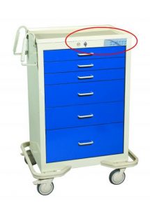 Anesthesia Carts (6 Drawer Electronic Lock MET-630-DB)
