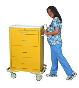 Hospital Isolation Carts (Standard 4 Drawer)