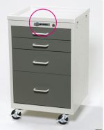 Anesthesia Carts (Mini Push Button Lock - 4 Drawer Cart)