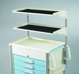 Medical Cart Accessories - Shelving - Deep Twin Shelf