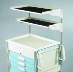 Medical Cart Accessories - Shelving - Double Shelf