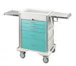 Anesthesia Carts (SELECT Push Button Lock - 5 Drawer Cart)