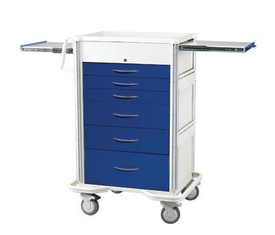 Anesthesia Carts (SELECT Key Lock - 6 Drawer Cart SKT-630A-DB)