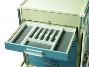 Medical Cart Accessories - Expandable Drawer Trays (TRY-4)