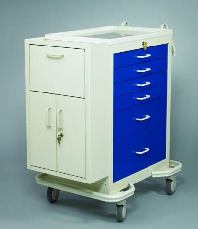 Medication Cart (Punch Card Side Cabinet) - Medicine Carts