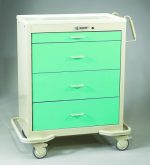 Wide Medical Carts - Push Button Lock (WIT-430A-SFG)